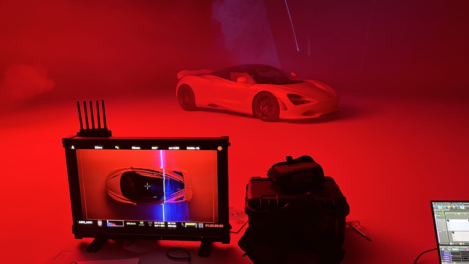 Behind the scenes photo